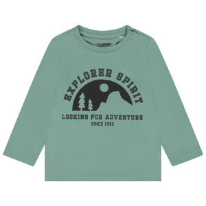 Camiseta de manga larga con estampado fantasía para bebé niño 