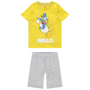 Conjunto camiseta y bermudas algodón orgánico Donald Disney Main Conjunto camiseta y bermudas algodón orgánico Donald Disney