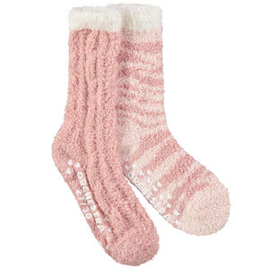 Pack de 2 pares de calcetines antideslizantes de fantasía niña 