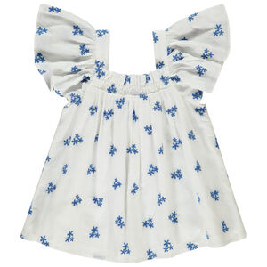 Top peplum estampado de flores para niña 
