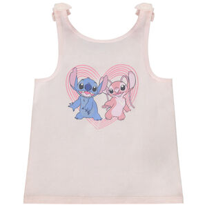 Camiseta sin mangas estampada Stitch & Angel Disney para niña 