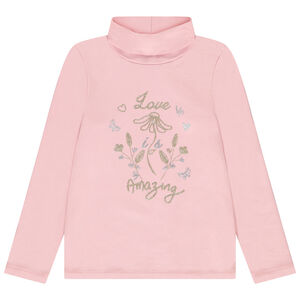 Pelele de cuello alto con estampado brillante para niña  Main Pelele de cuello alto con estampado brillante para niña