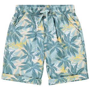 Bermudas de algodón estampado palmeras para niño 