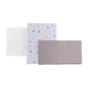 Juego sábanas para minicuna de 80 "Greeny beige" 