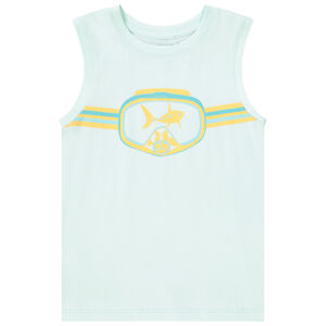 Camiseta sin mangas de jersey con estampado fantasía niño 