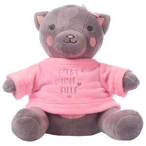 Vestido de peluche para anunciar el nacimiento "¡Es una niña!" 