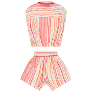 Conjunto de 2 piezas de rayas niña look total 