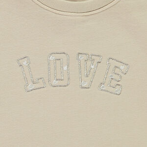 Sudadera de felpa con parche bordado para bebé niña 