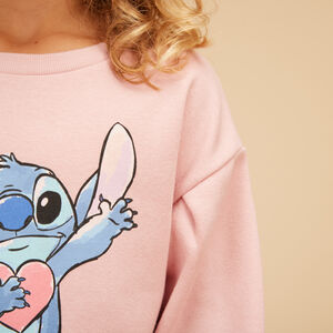 Robe sweat en molleton print Stitch Disney pour fille Main Robe sweat en molleton print Stitch Disney pour fille