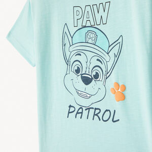 Camiseta de manga corta con estampado de Chase de la Patrulla Canina para niño. 
