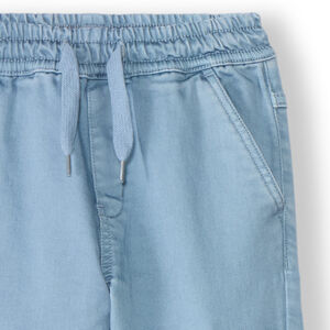 Pantalón jogger cargo liso con bolsillos para niño 