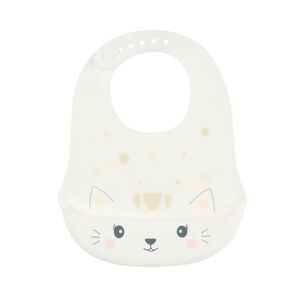 Biberón Cutie Cat de silicona con recogedor de migas 