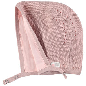 Gorro de punto con forro de punto rosa  Main Gorro de punto con forro de punto rosa