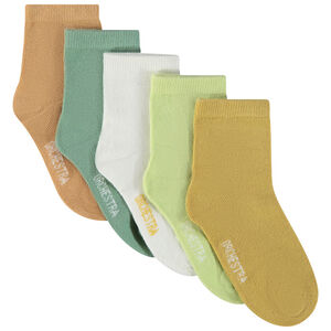 Pack de 5 pares de calcetines lisos niño 