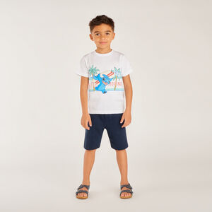 Camiseta de manga corta con estampado de Stitch de Disney para niño. 