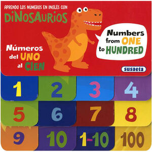 Libro Aprendo los números en inglés con dinosaurios +4 años 