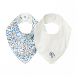 Set de 2 baberos tipo bandana Tiny Flowers 