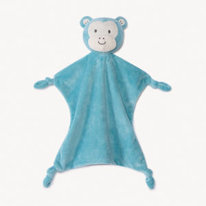 Doudou plano de terciopelo con mono para bebé niño 