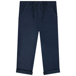 Pantalón liso de tela para bebé niño  Main Pantalón liso de tela para bebé niño