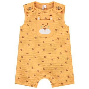 Mono corto estampado de manchas de leopardo para bebé niño 