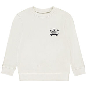 Sudadera de felpa con estampado de skate para niño 