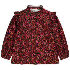 Túnica de manga larga con estampado floral para niña 