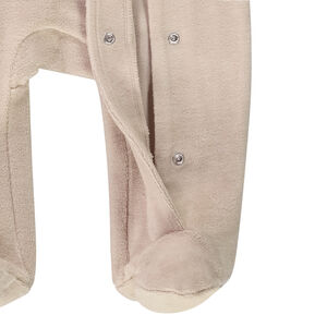 Pelele de terciopelo con bordado para bebé 