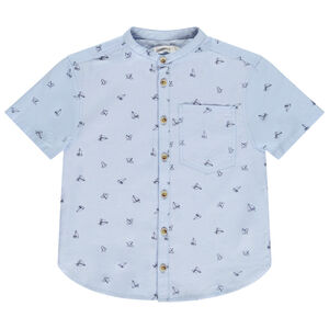 Camiseta de manga corta con estampado de veleros para niño 