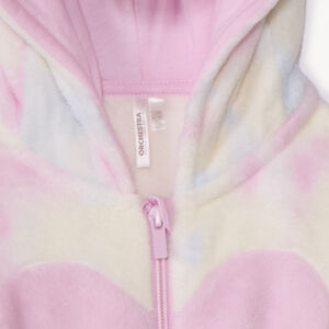 Pelele divertido de unicornio en sherpa para bebé niña 