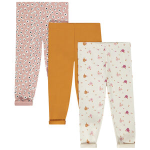 Pack de 3 mallas con estampado fantasía para bebé niña Main Pack de 3 mallas con estampado fantasía para bebé niña