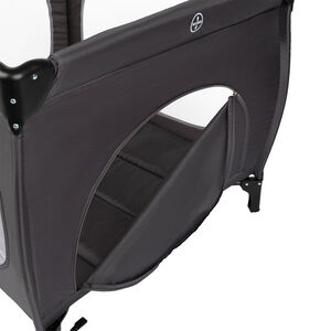 Parque de madera plegable antracita 