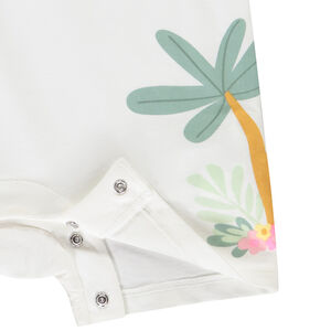 Pelele con volantes y estampado de jungla para bebé niña 