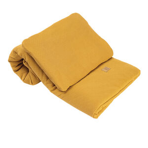 Juego de cama edredón y almohada Pure mostaza 