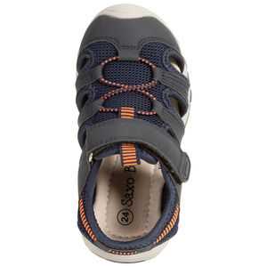 Sandalias con velcro y elásticos bicolores para niño 