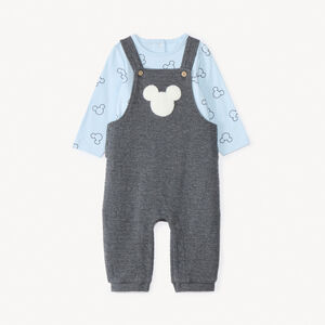 Ensemble 2 pièces avec salopette Mickey Disney pour bébé garçon  Main Ensemble 2 pièces avec salopette Mickey Disney pour bébé garçon