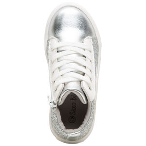 Zapatillas altas con purpurina y estrella 