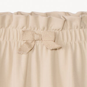 Pantalón jogging de felpa con cintura elástica y volante para bebé niña 