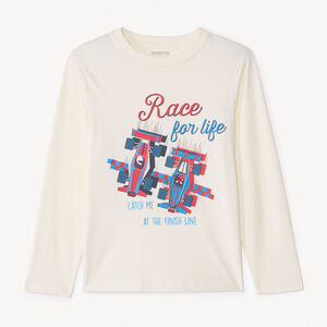 Camiseta de manga larga estampada para niño 