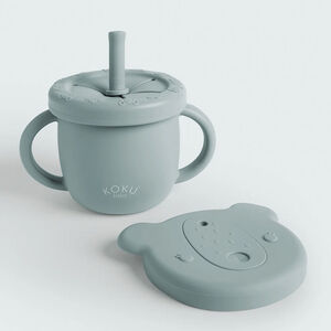 Taza didáctica 2 tapas +6M Mint 
