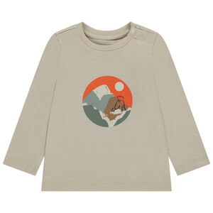 Camiseta de manga larga con estampado fantasía para bebé niño 