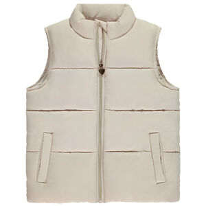 Chaleco sin mangas de tela mate para niña 