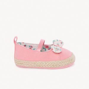 Babitas con moño floral y cuerda trenzada niña 
