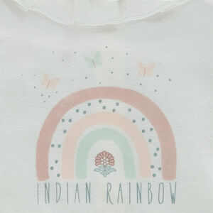 Conjunto 2 piezas con bloomer con tirantes para bebé niña 