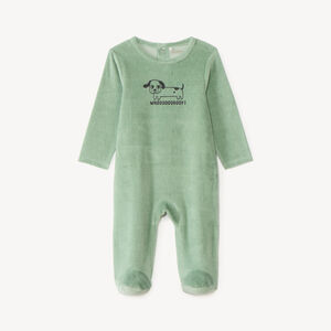 Duerme bebé niño de felpa con estampado lindo. 