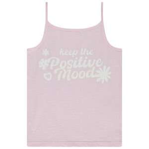 Camiseta sin mangas de jersey slub con estampado fantasía para niña  Main Camiseta sin mangas de jersey slub con estampado fantasía para niña