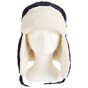 Chapka uni de tela y forro sherpa para niño 