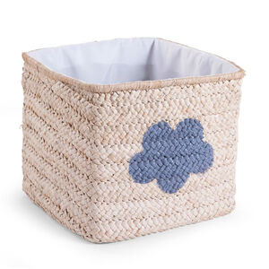 Panier paille tresse 30 x 30 x 33 cm Natural Star & Cloud  