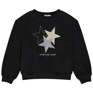 Sudadera de felpa con motivo de estrellas para niña 