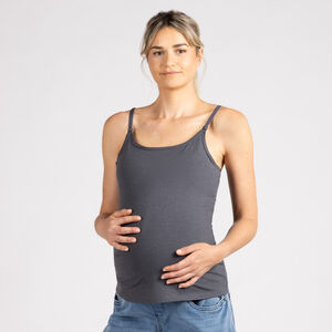 Camiseta sin mangas de lactancia en color liso para mujer 