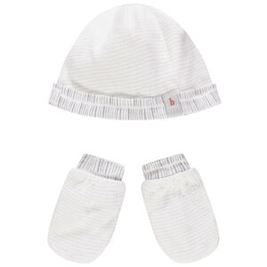 Conjunto gorro y manoplas en algodón orgánico 